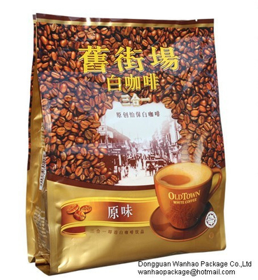 PET / VMPET / PE Various Coffee Packaging Bags Aluminum Foil PET / AL / PE  Material