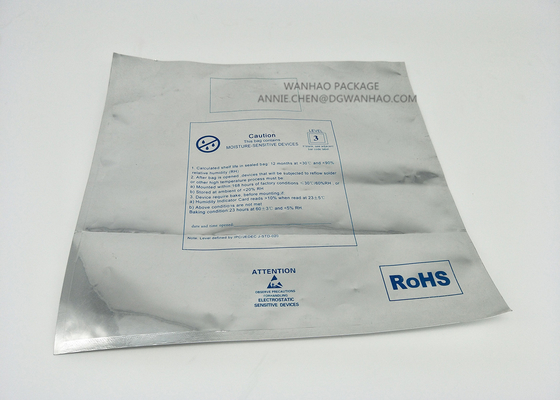 Αντιστατικό Ziplock τσαντών προστατευτικών καλυμμάτων εμποδίων ESD υγρασίας και ανοικτή κορυφή